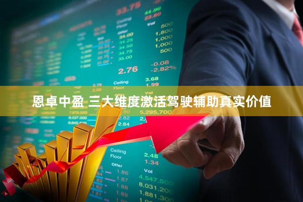 恩卓中盈 三大维度激活驾驶辅助真实价值